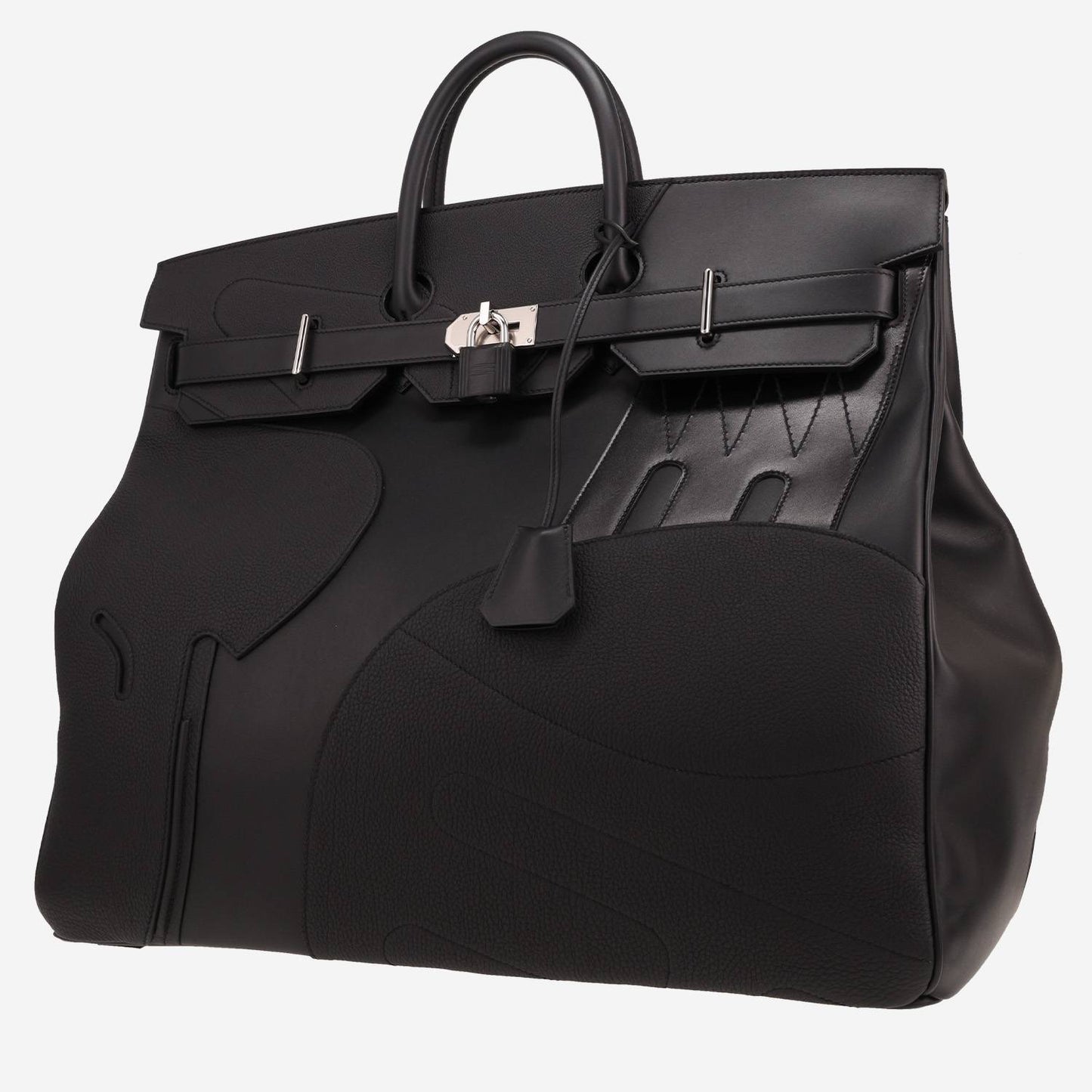 Hermès Haut à Courroies HAC 50 En Selle black Swift/Togo/Box leather palladium hardware