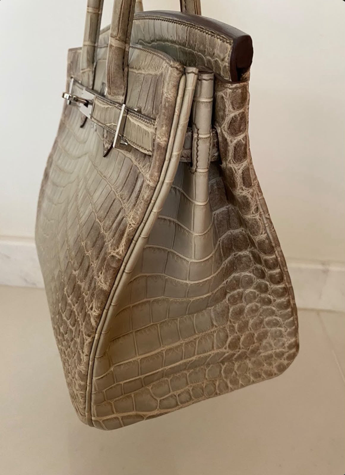 Super rare Hermes Birkin 30 Himalaya Gris Cendre palladium hardware