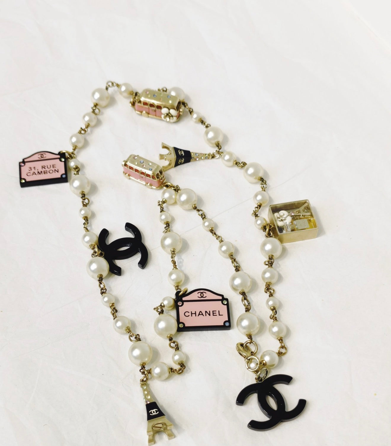 CHANEL シャネル PARIS エッフェル塔 06C ネックレス ペンダント Chanel 06C Paris souvenir charm Necklace – Wararni.com