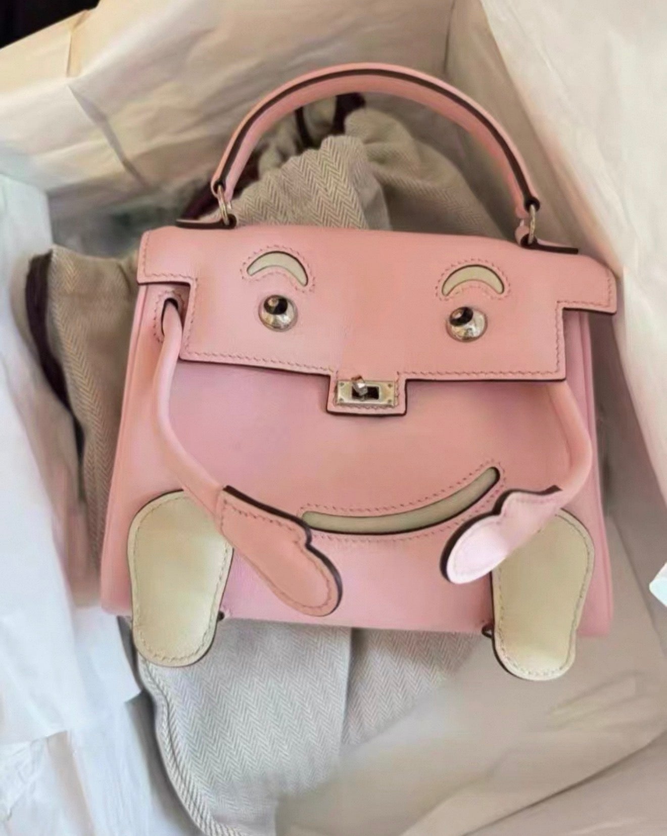 ステラ様 リクエスト 2点おまとめ 超希少‼︎【HERMÈS 】 未使用バレリュス Hermès Kelly Doll Pink Rose Sakura Swift leather palladium