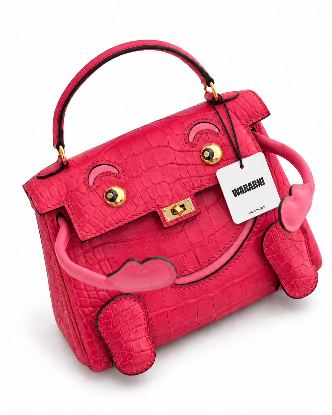 Hermès Kelly Doll Bougainvillier Azalée Matte Alligator Swift Gold Hardware