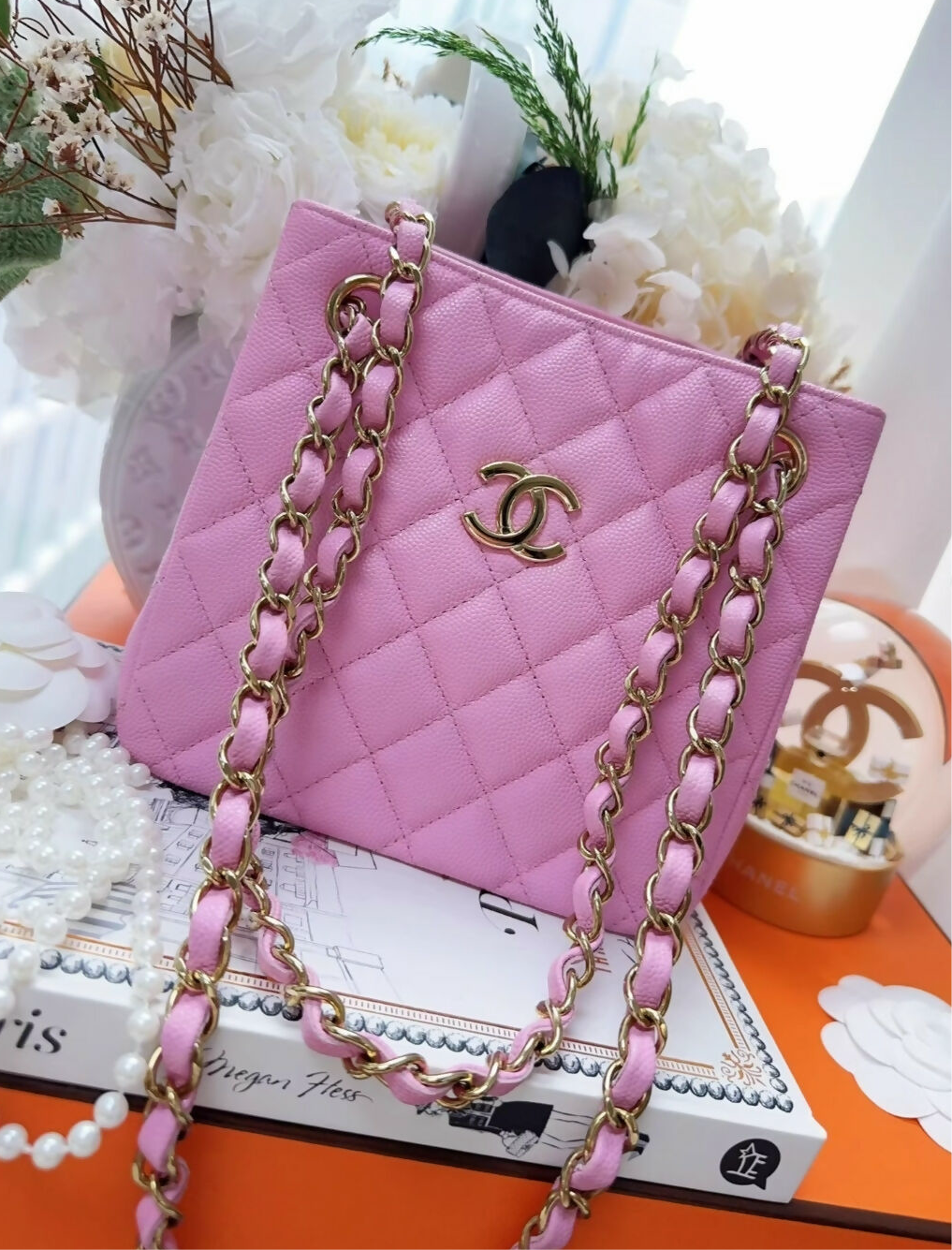 Chanel 23P pink mini tote chain bag – Wararni.com Chanel 23P pink mini tote chain bag – Wararni.com