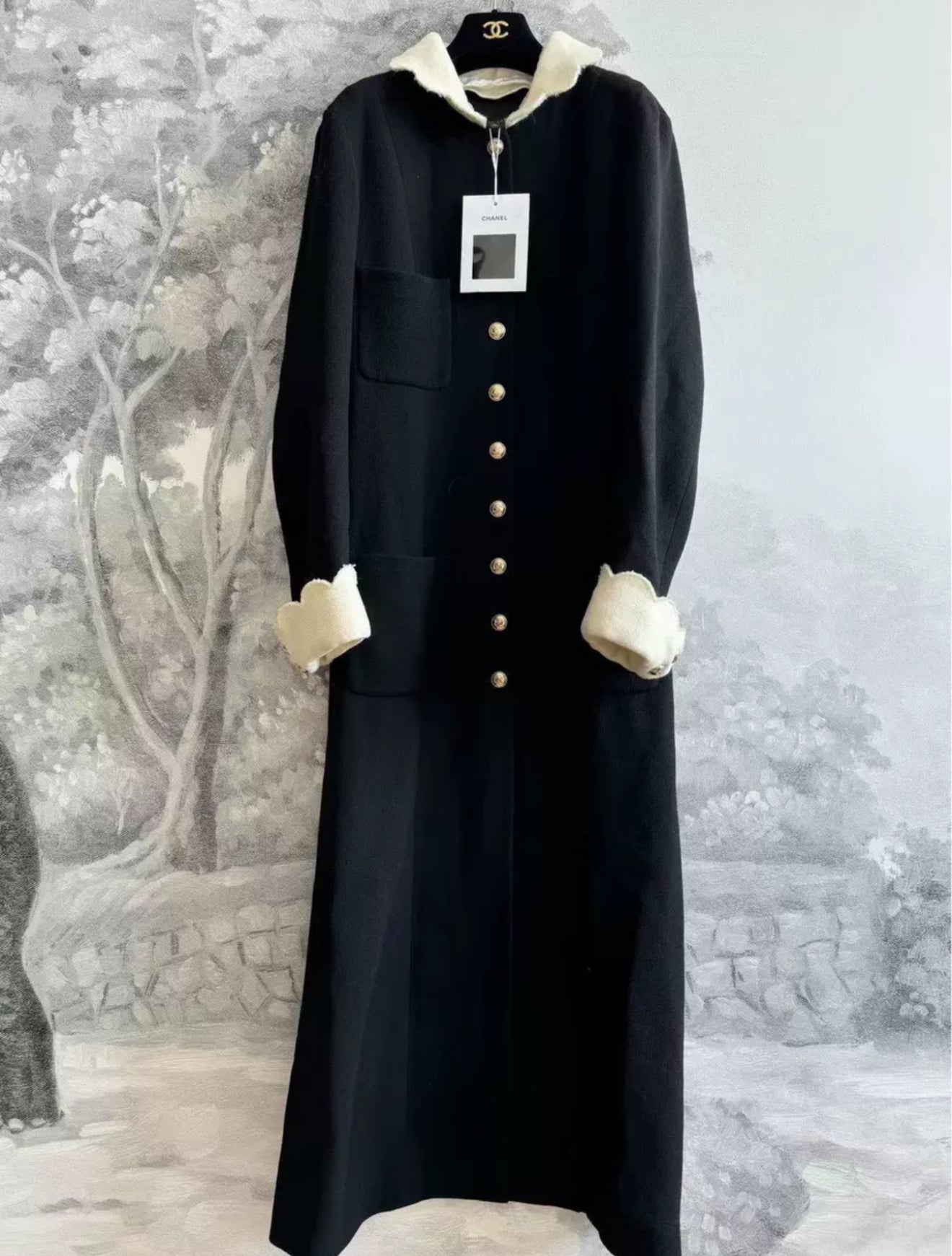 chanel maxi dress Chanel 20 Black Maxi Dress