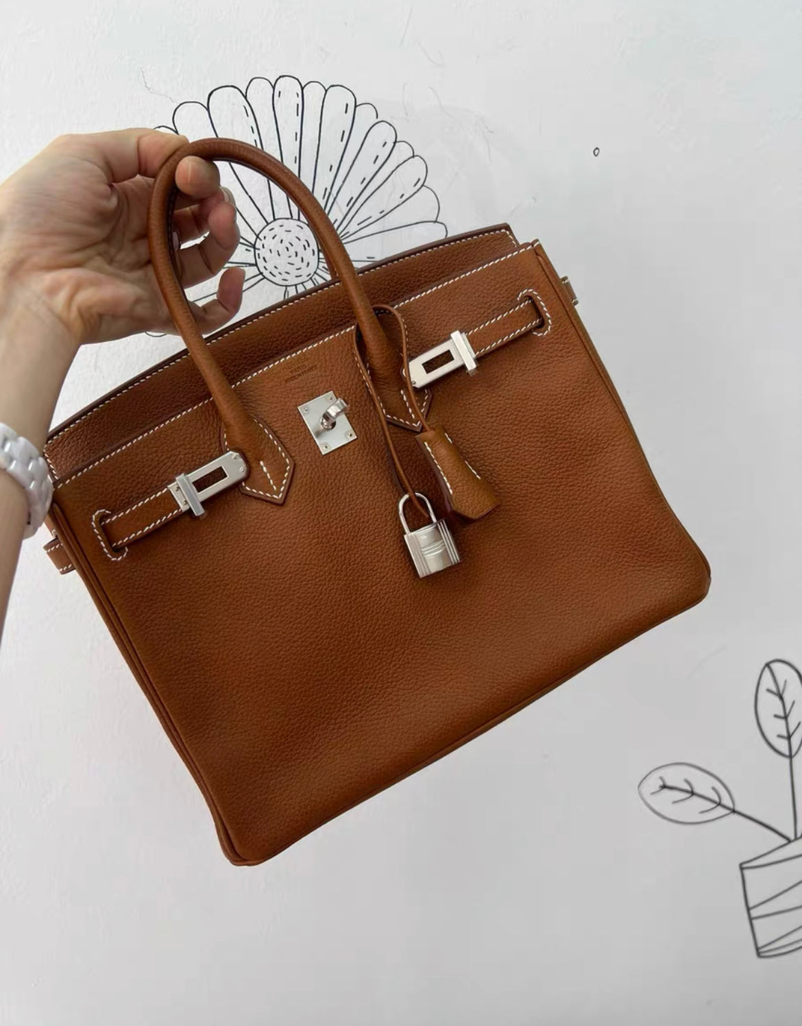 Hermès Birkin 25 Gold Togo Palladium Hardware – Wararni.com