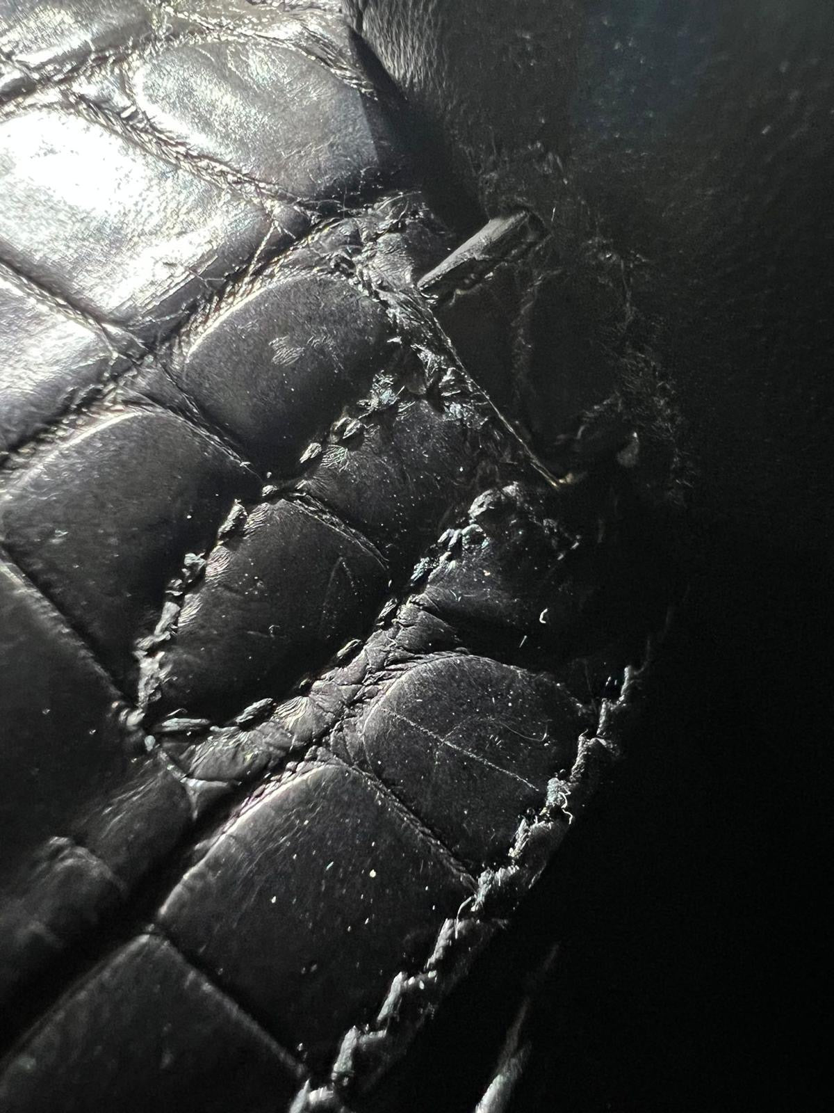 Hermès Mini Kelly Pochette So Black Matte Crocodile