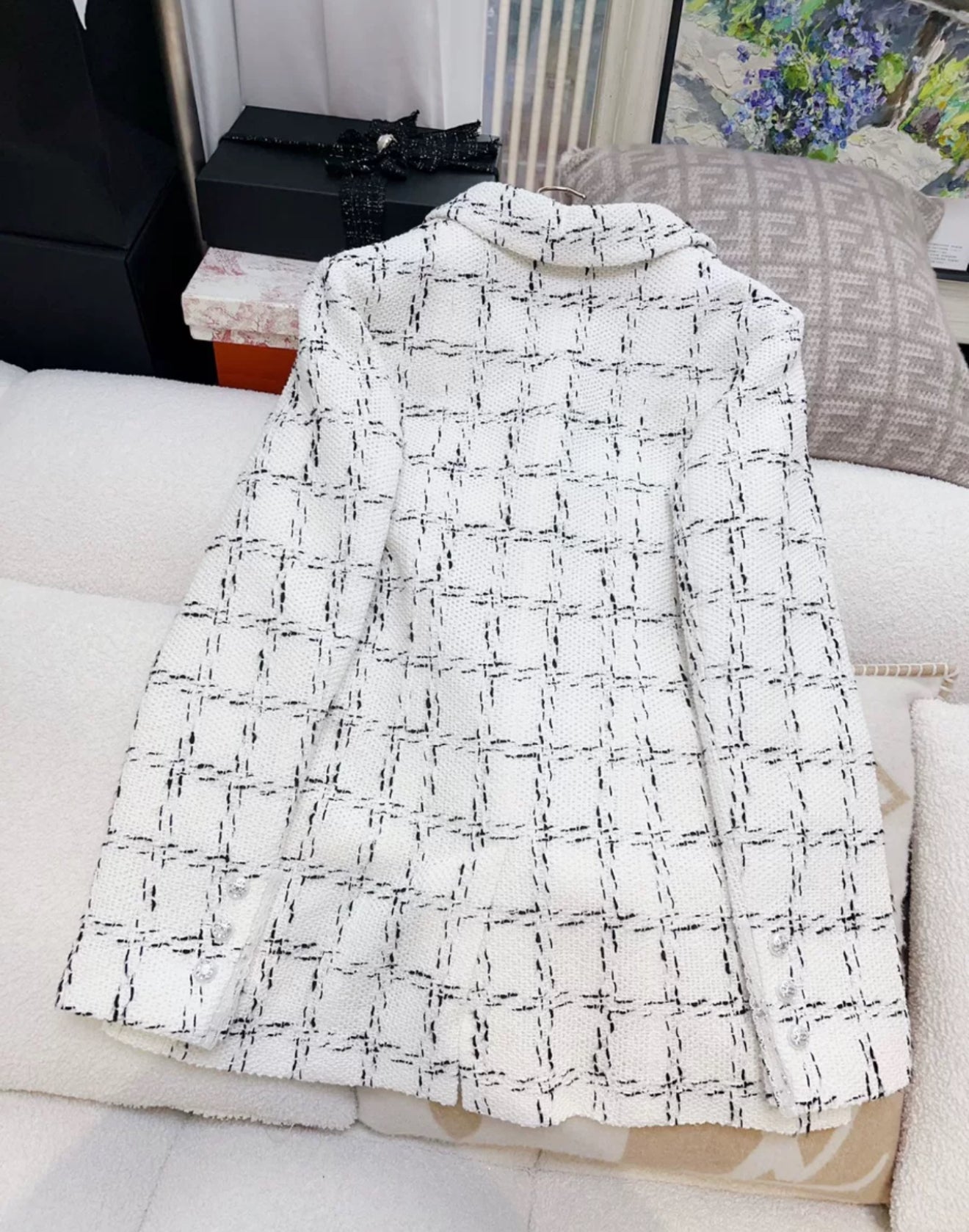 Chanel 23S White & Black jacket