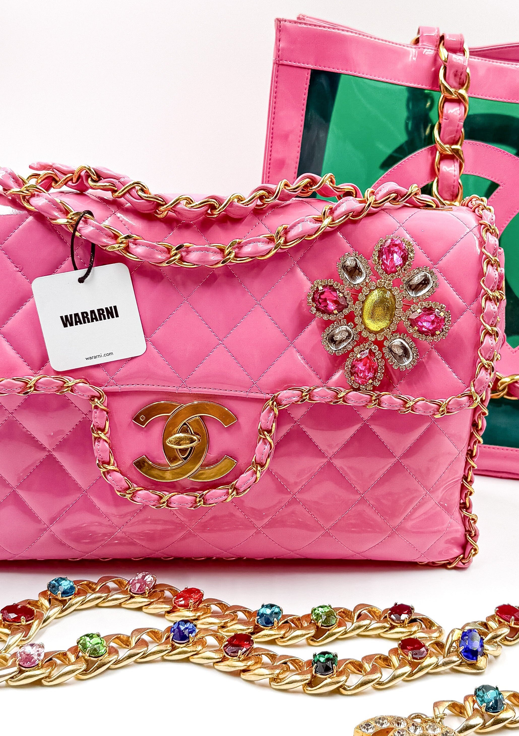CHANELバッグレア　美品　ハル Chanel 1995 Spring/Summer Barbie Collection Pink Maxi Flap Bag