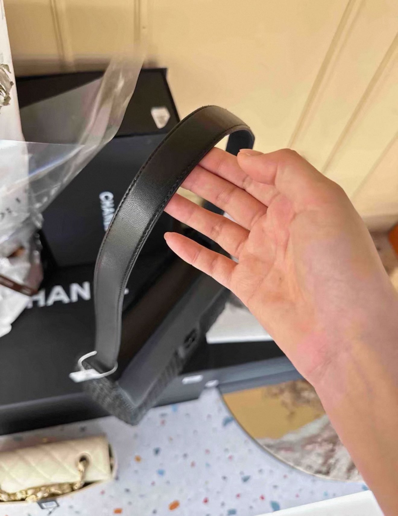 Rare Chanel Vintage 1998 So Black Calfskin Rattan Basket Flap Bag