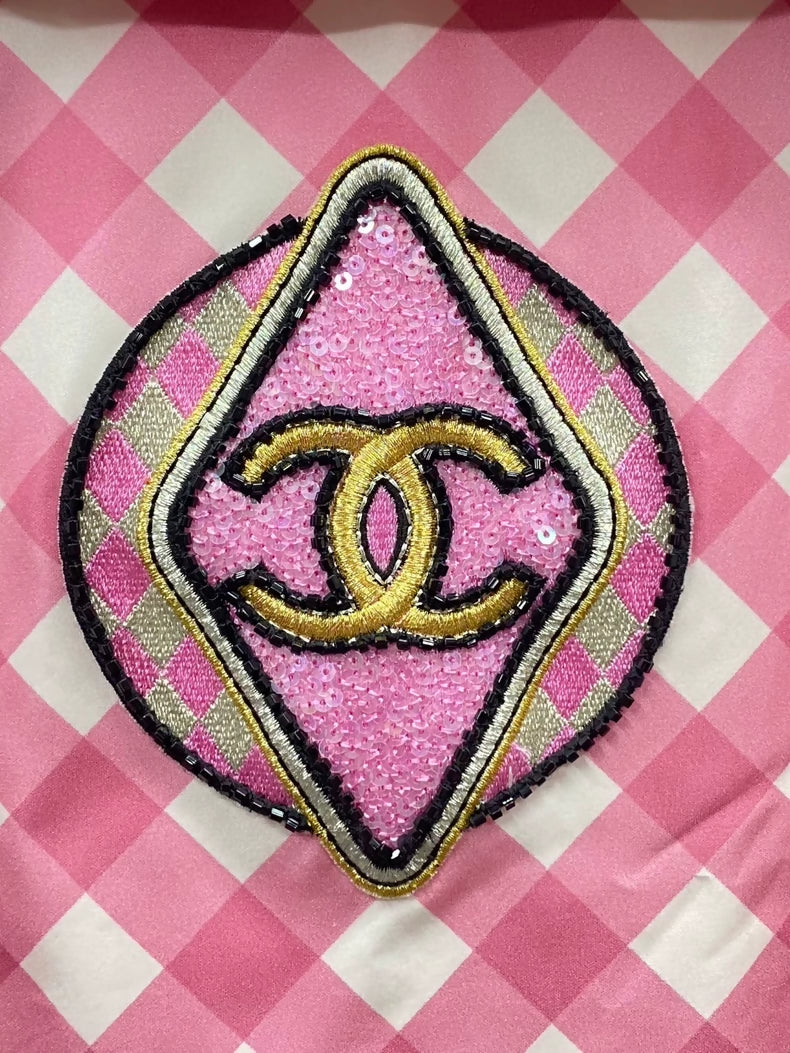 Chanel 23C pink and white jacket