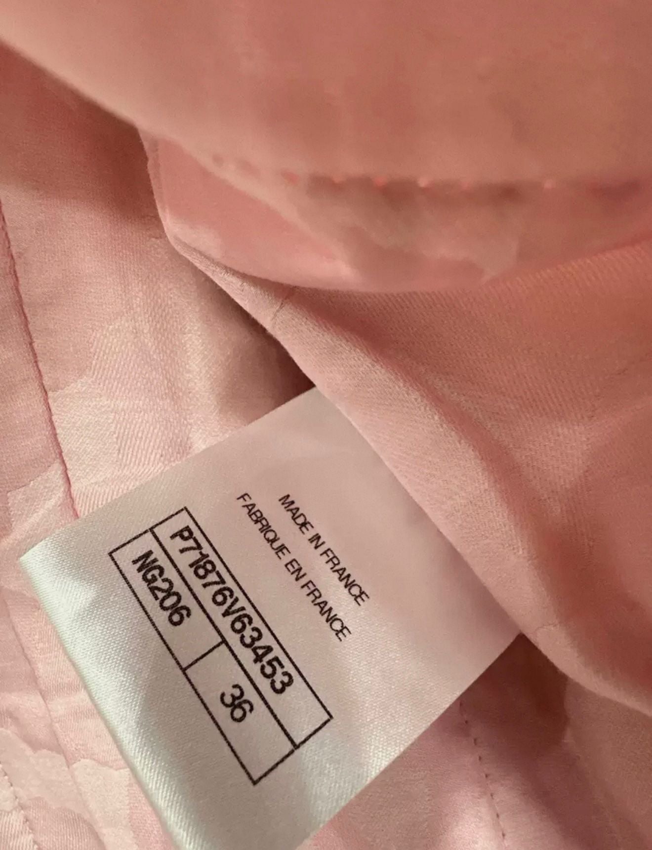 Chanel 22C Pink & Black Tweed Jacket size 36