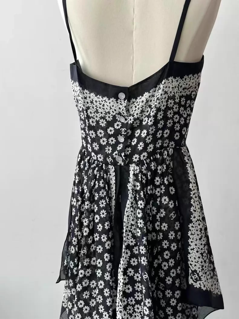 Chanel 22P black and white Dress