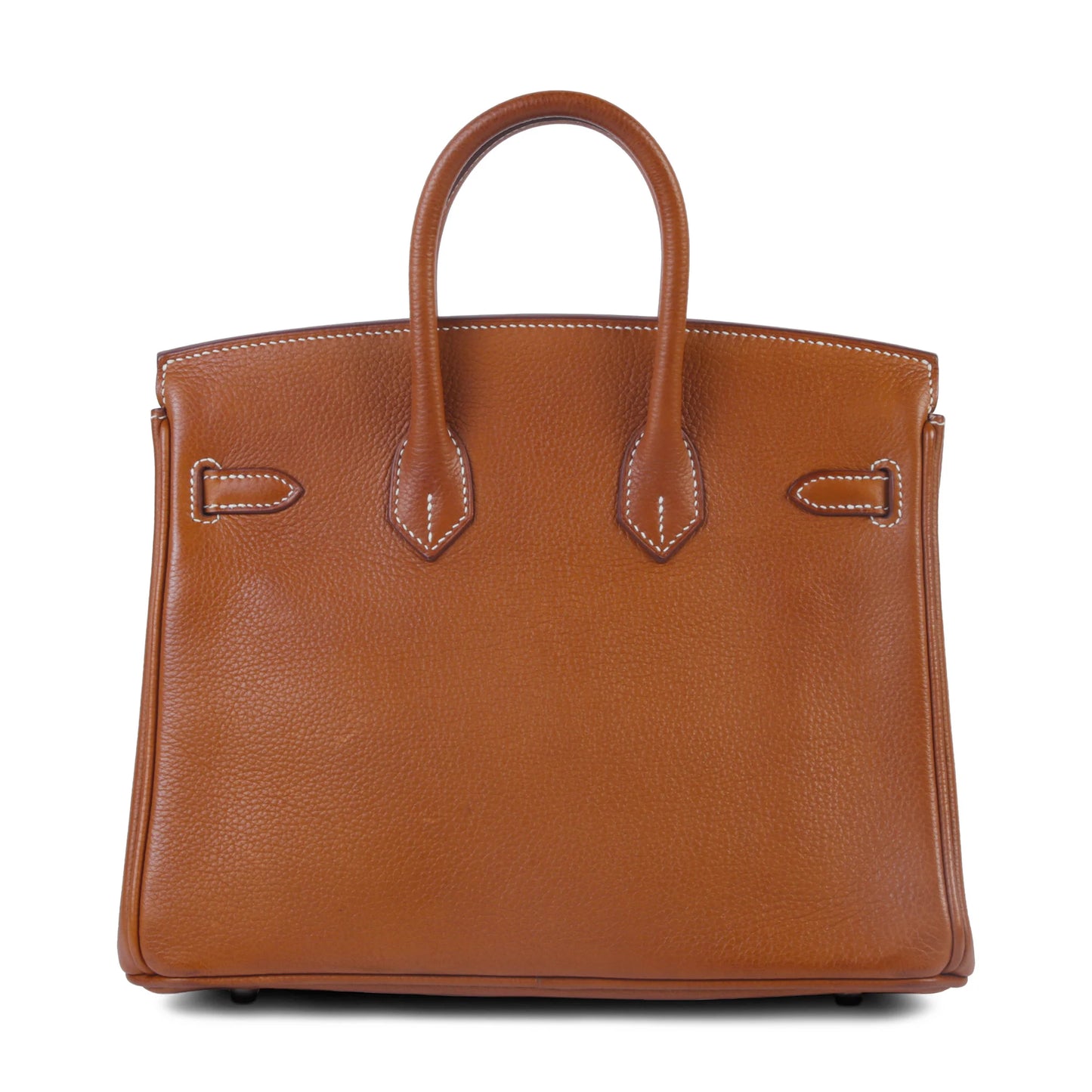 HERMÈS Birkin 25 Fauve Barenia Faubourg Palladium hardware