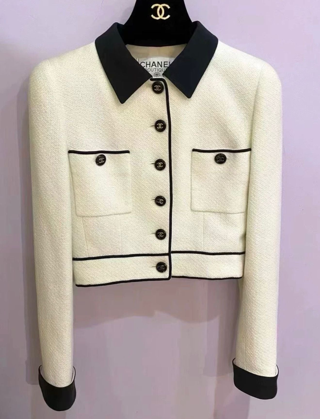 Chanel 1995 ecru jacket barbie collection