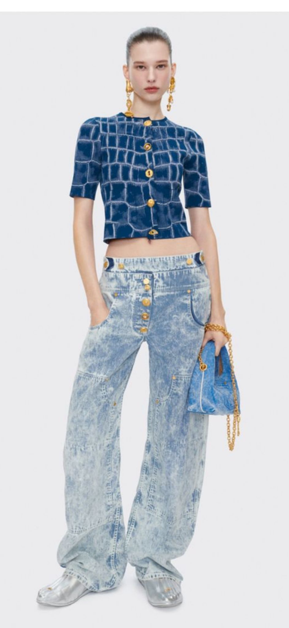 Schiaparelli DENIM COWBOY PANTS size 38 – Wararni.com