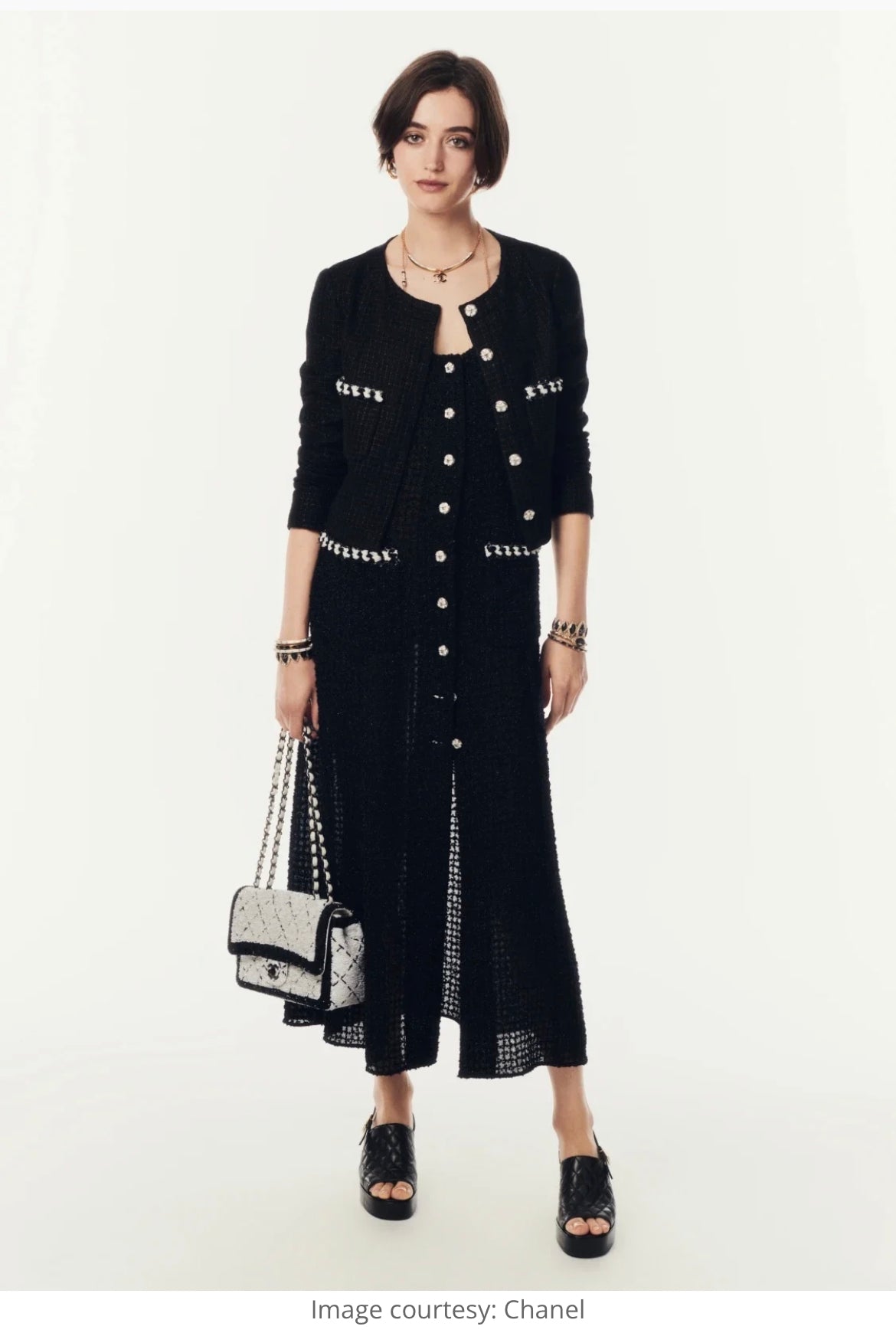 Chanel 24p black jacket size 34
