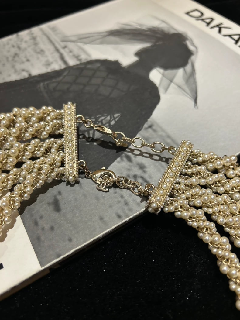 Chanel 2017 Metropolitan Multi-Layer Pearl Necklace