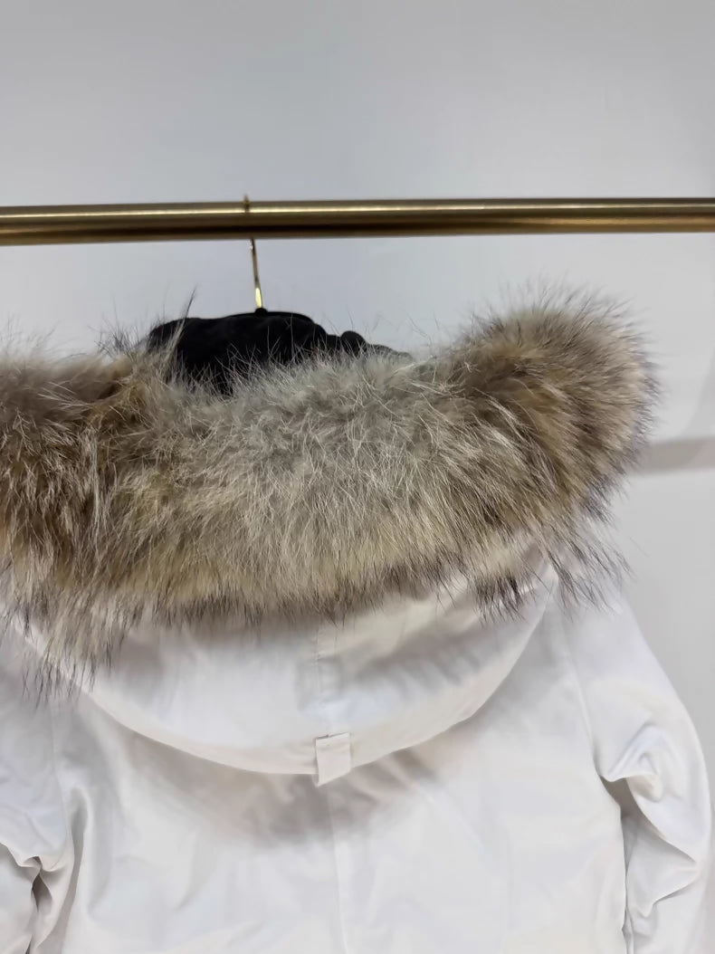 Canada Goose Slim Fit Hooded Parka Down Jacket