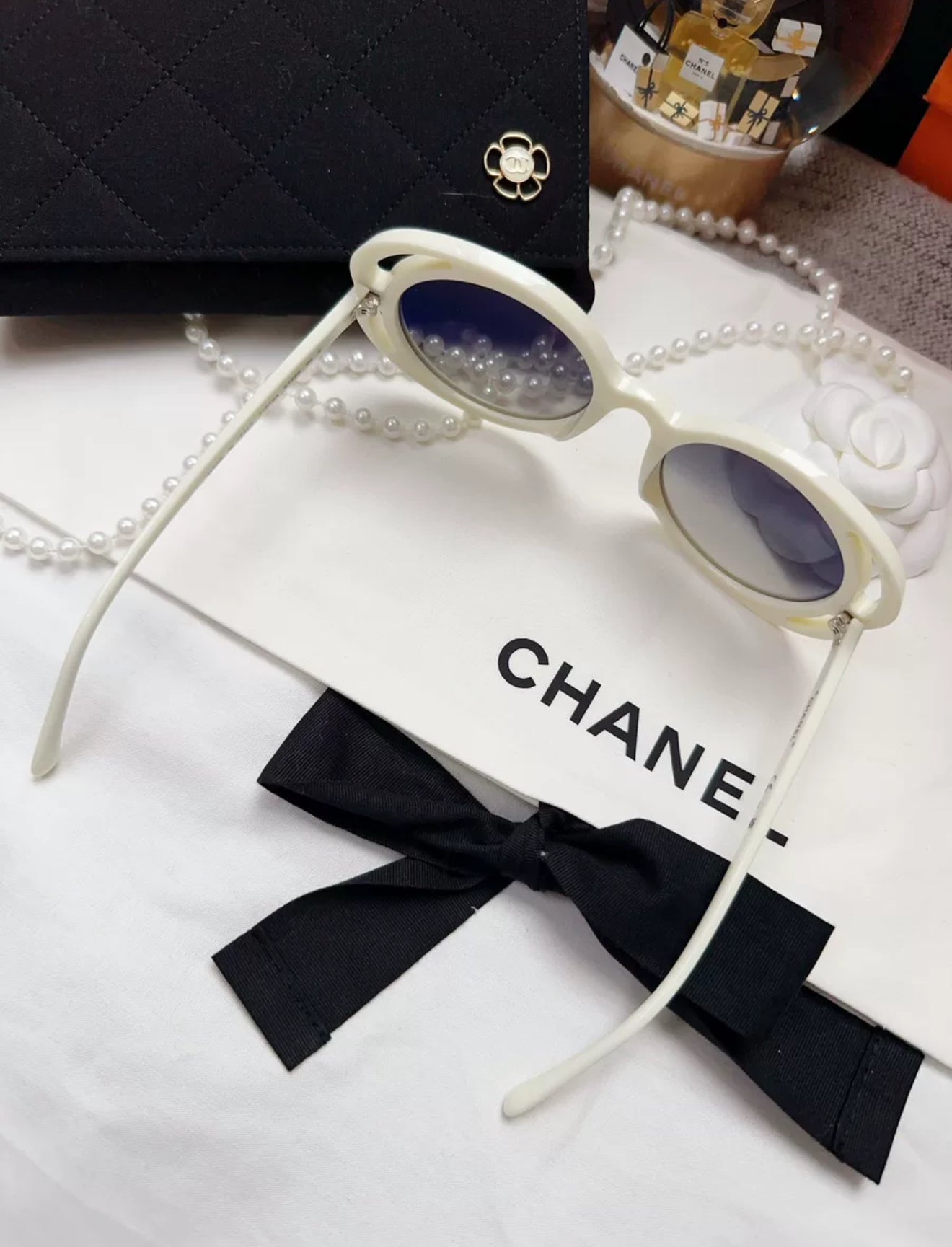 Chanel 23K ecru sunglasses