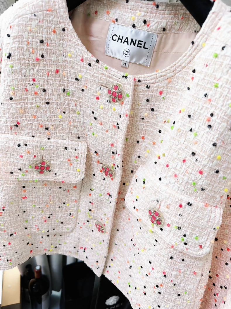 Chanel 19B pink jacket