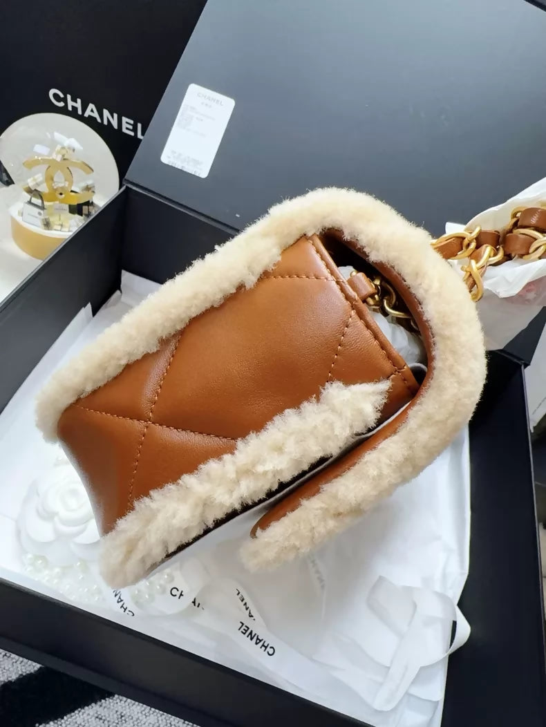 Chanel 24K teddy bear CF bag