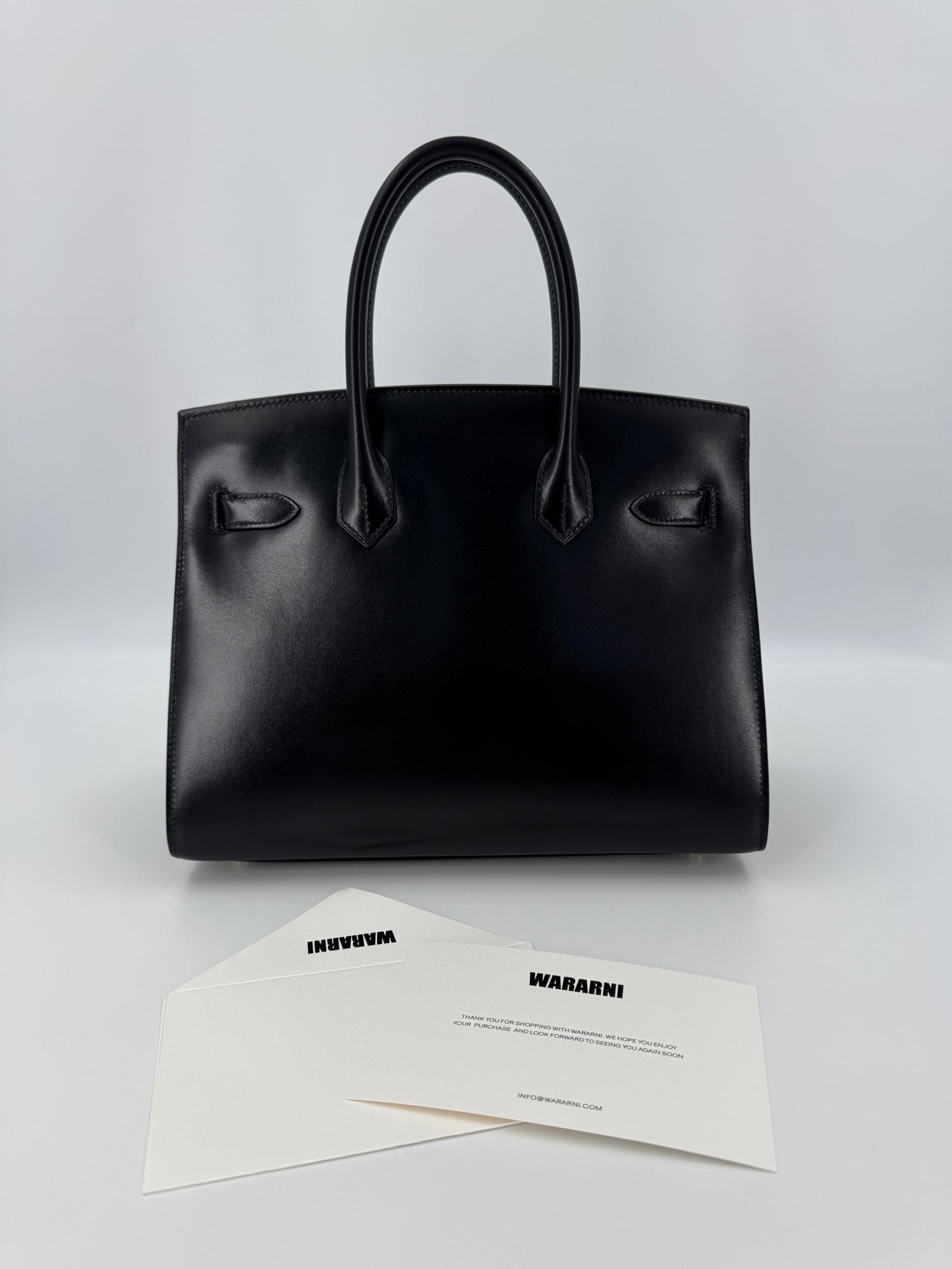 Hermès Birkin Sellier 30 Noir Box Calf with Gold Hardware