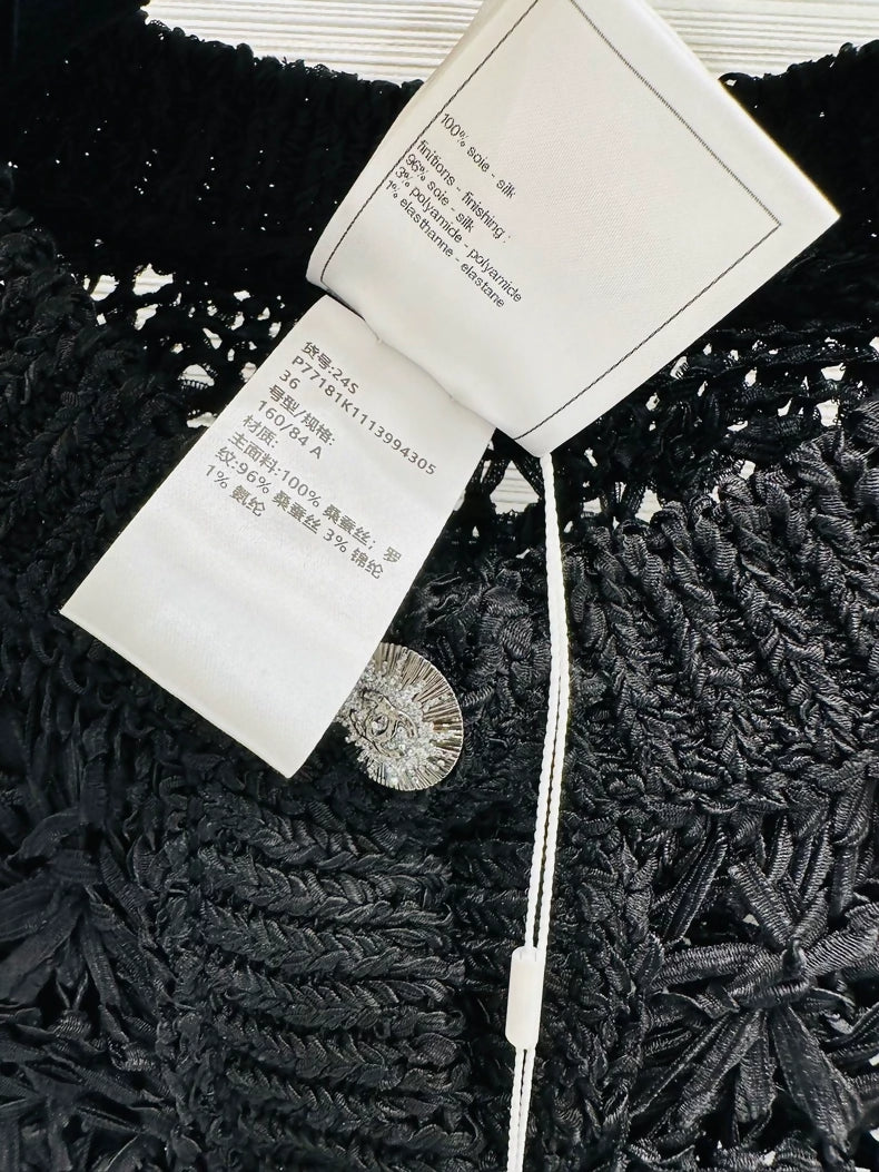 Chanel 24s black cardigan