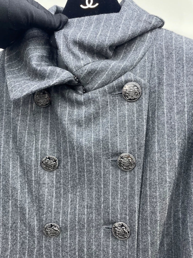 Chanel long wool coat