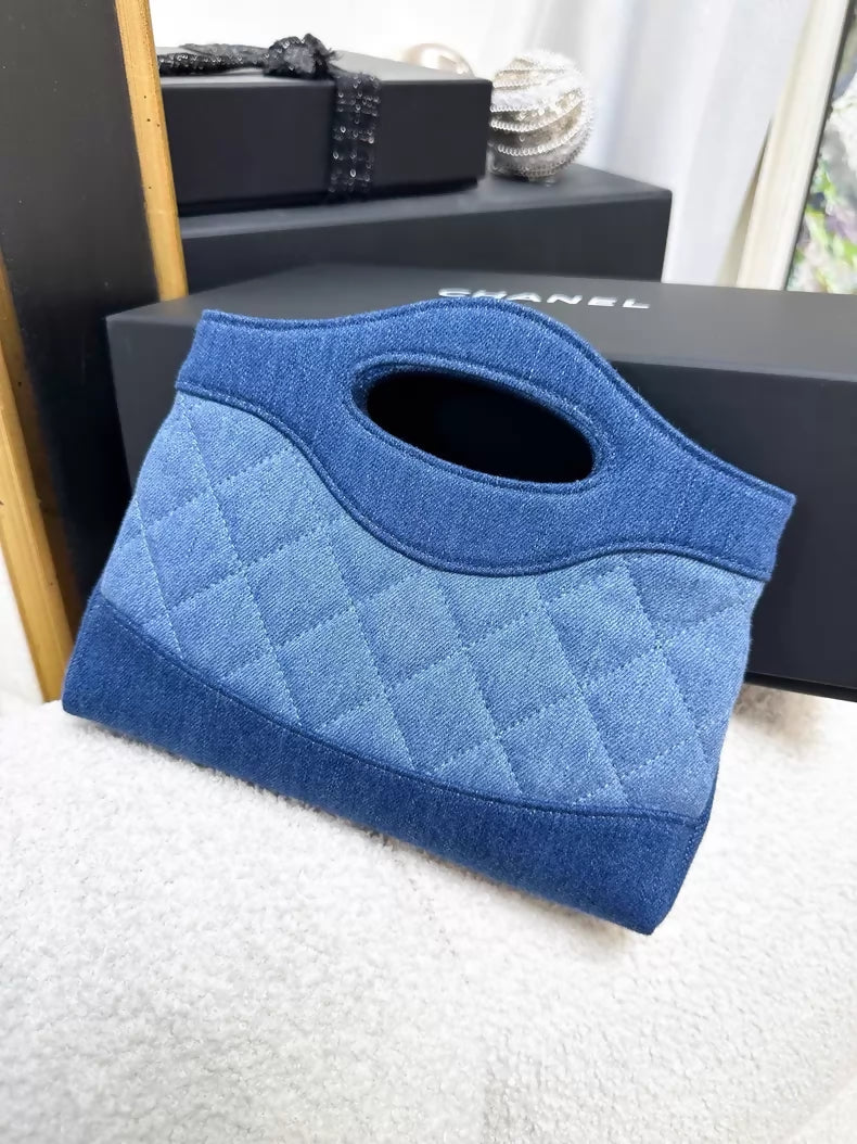 Chanel 26P 31 Bag Nano blue denim