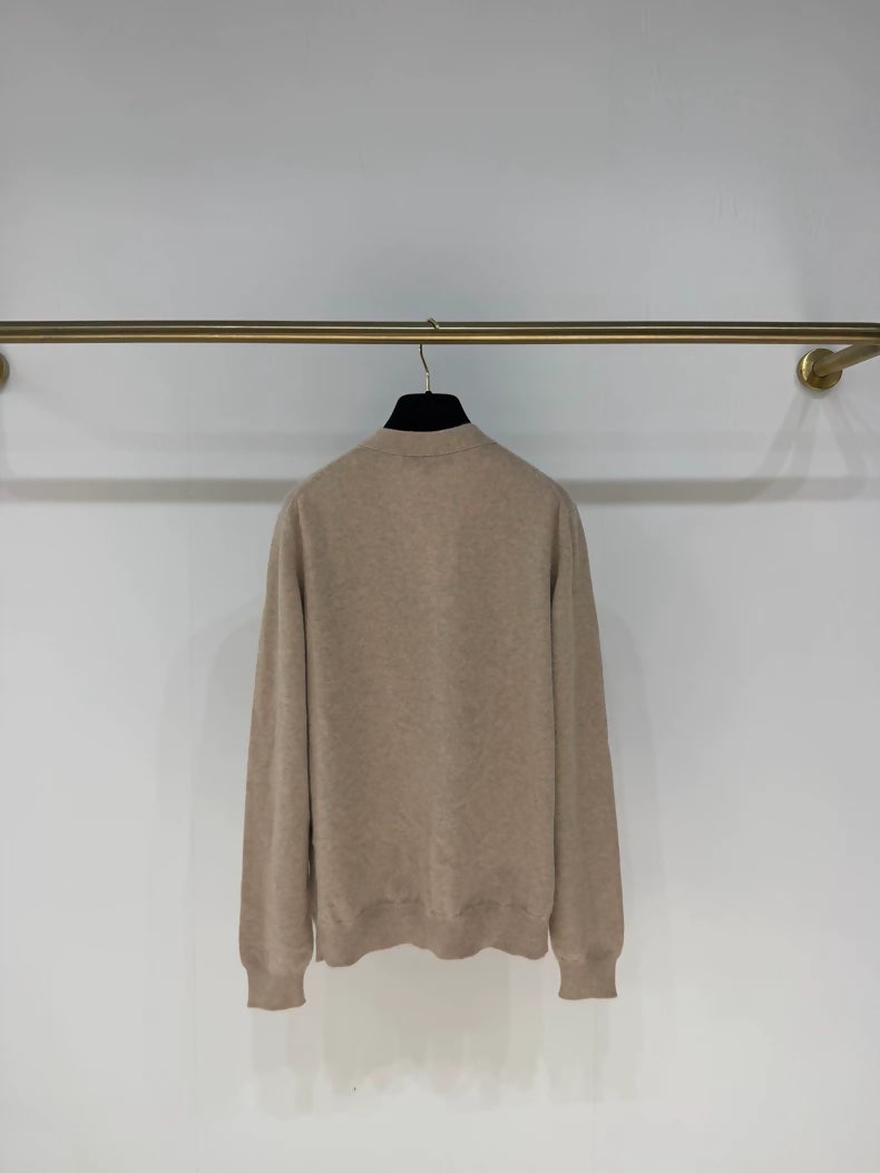 Loro Piana 2025 Fall/Winter Gold-Button Baby Cashmere Cardigan