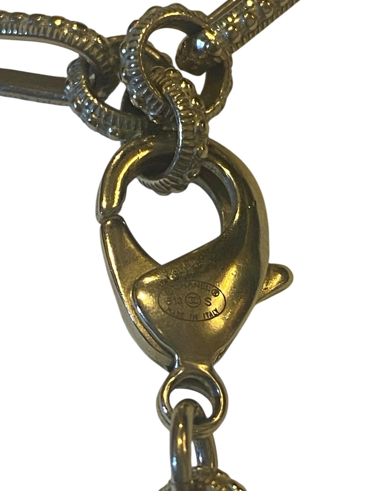 Chanel 13S XL CC Medallion Pendant Pink Coral Gripoix Pearl Gold Necklace