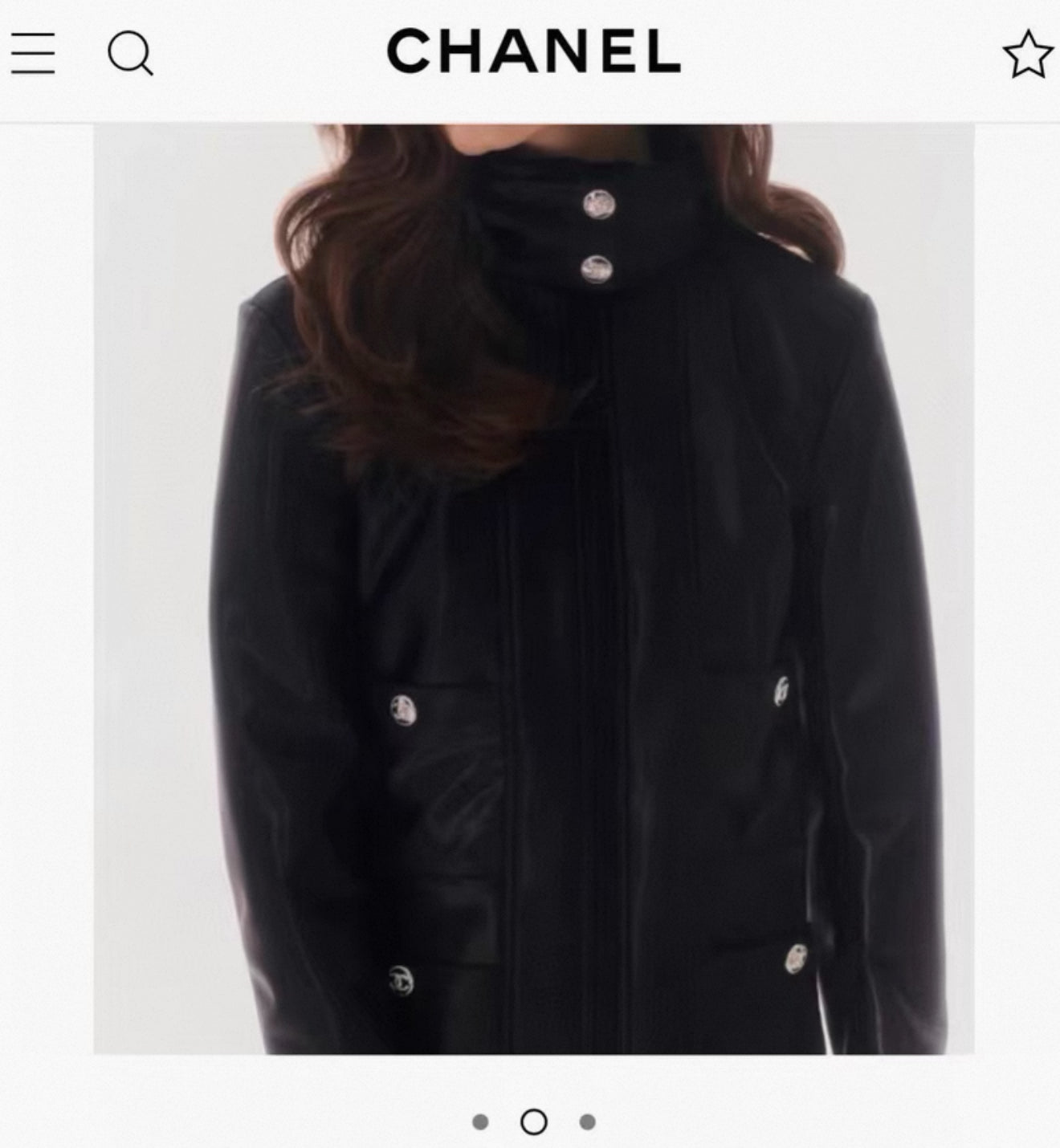 Chanel 23N Coco Neige Black Slim Fit Ski Suit Jacket size FR38