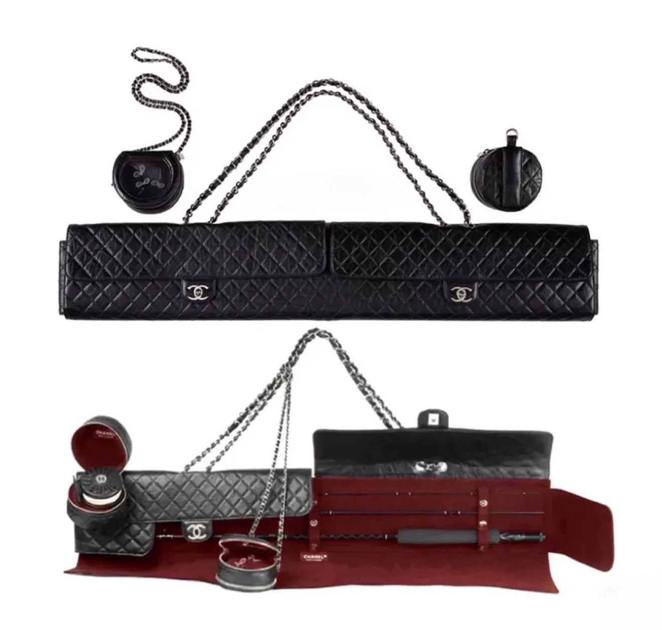 Chanel 09 long Classic Flap Clutch Collectible