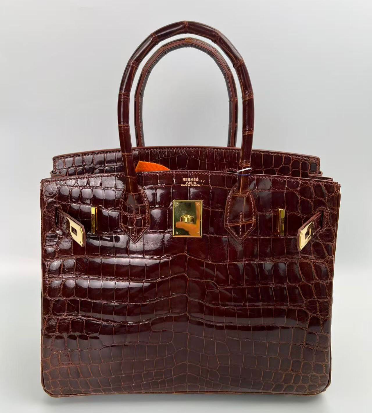 Hermes Birkin 30 Miel shiny niloticus gold hardware