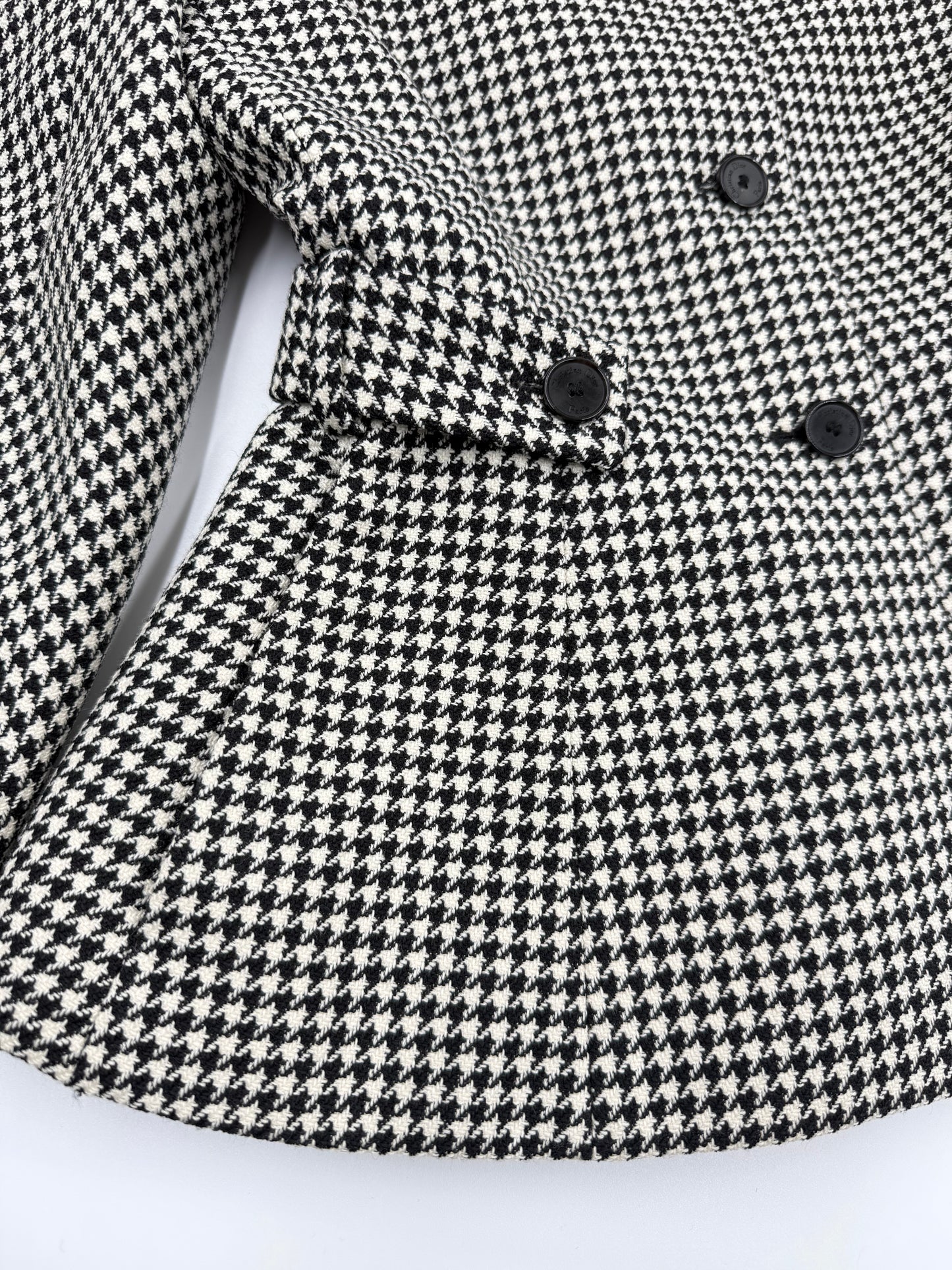 Christian Dior 2022 Houndstooth Wool Jacket — Black & White (FR 36)