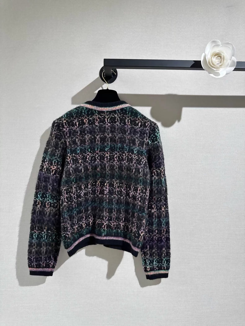 Chanel 22A cashmere knit cardigan