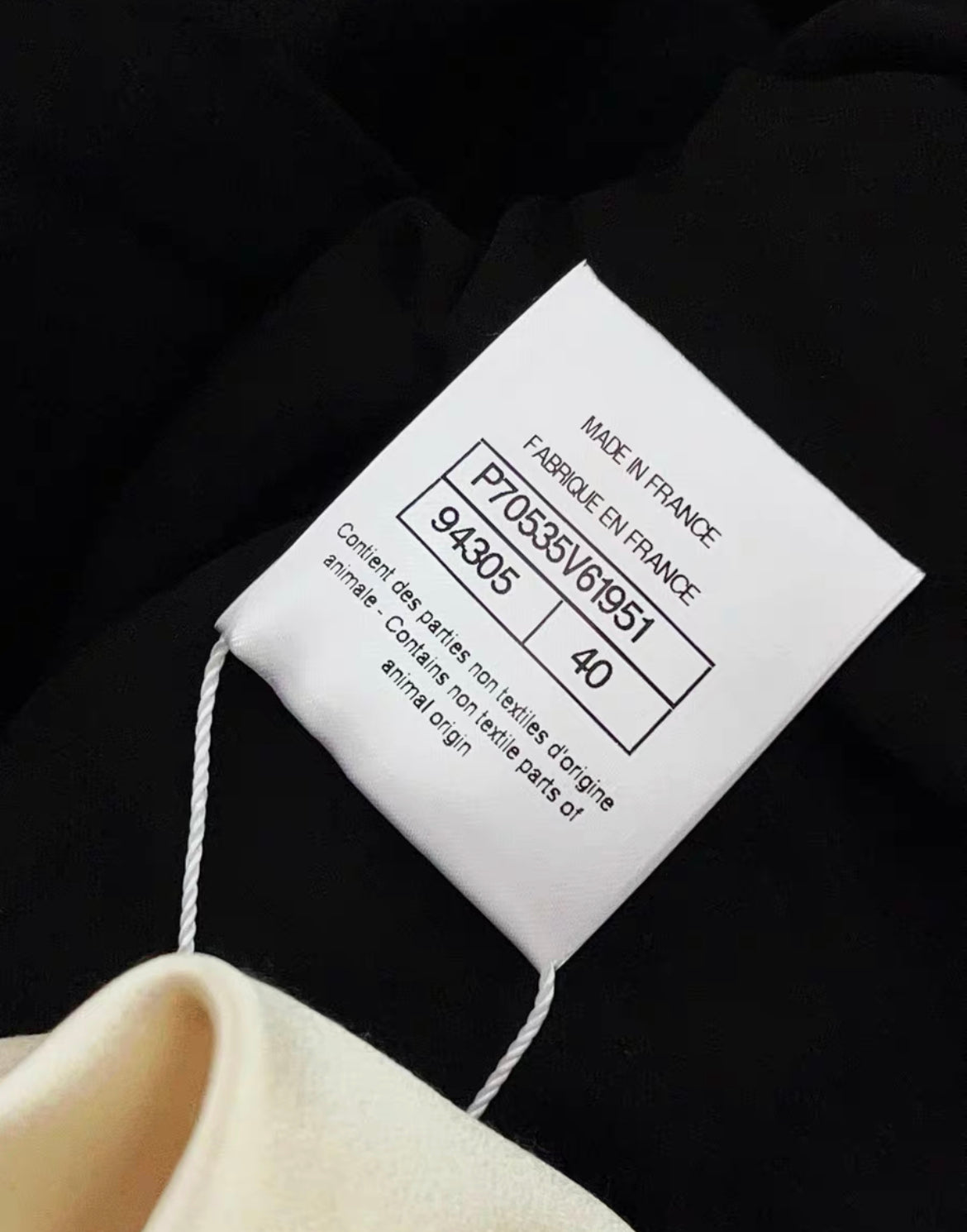 Chanel 21S Black tweed & silk jacket size 40