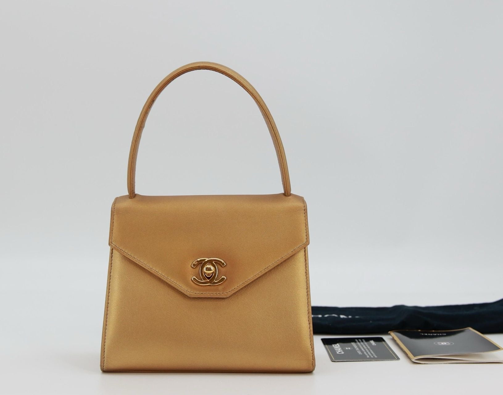 Vintage Chanel Gold Mini Kelly – Wararni.com