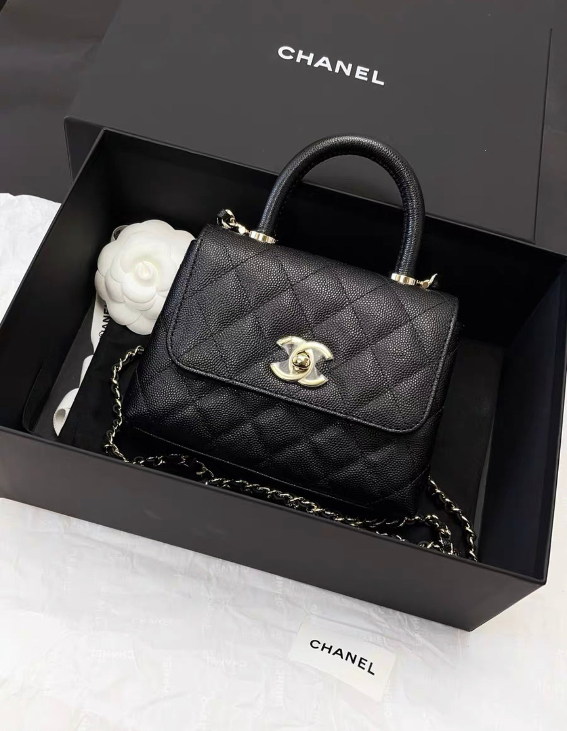 Classic Flap Coco Handle Bag New 23A CHANEL Medium Large Classic