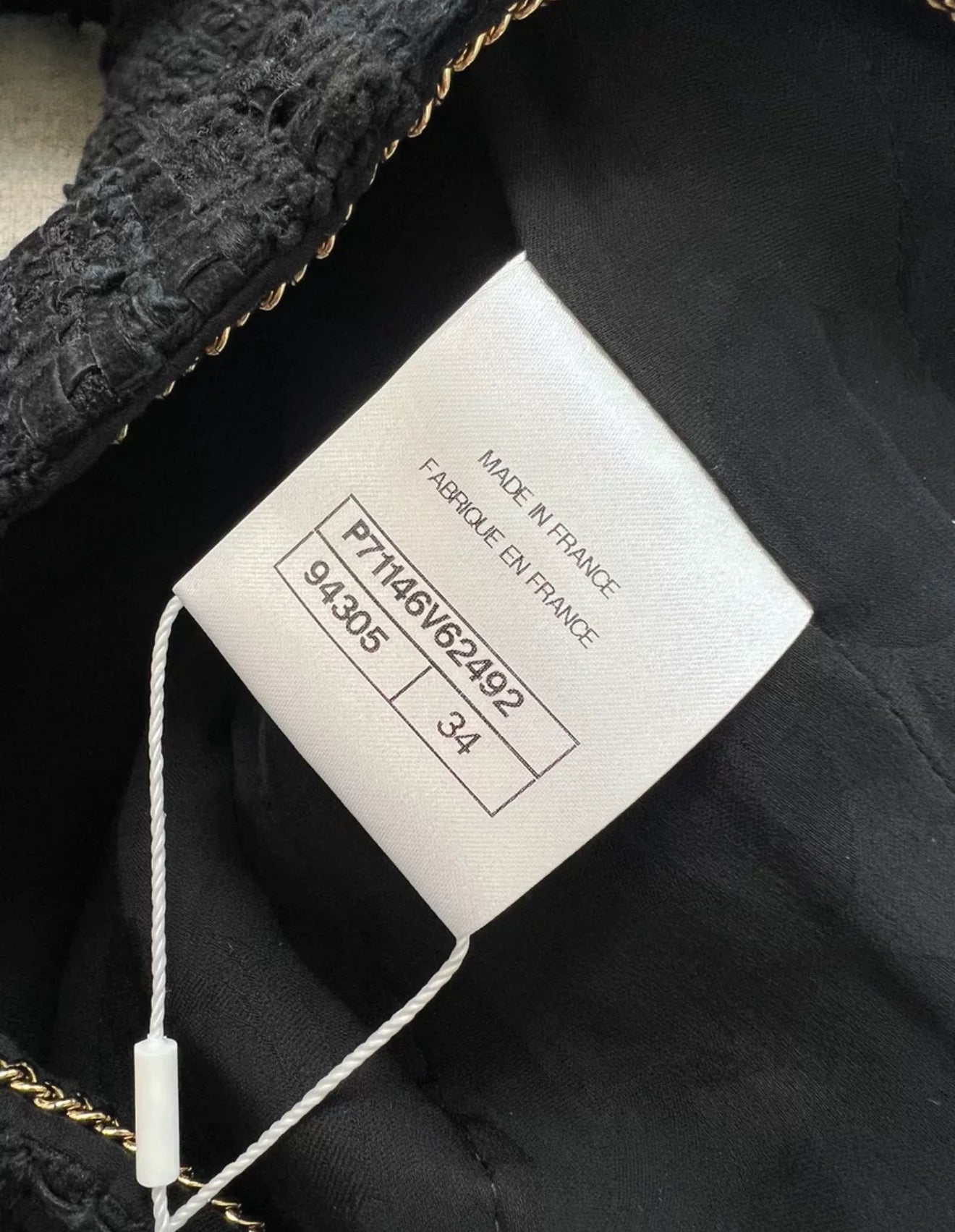 Chanel 21 Black Tweed Jacket