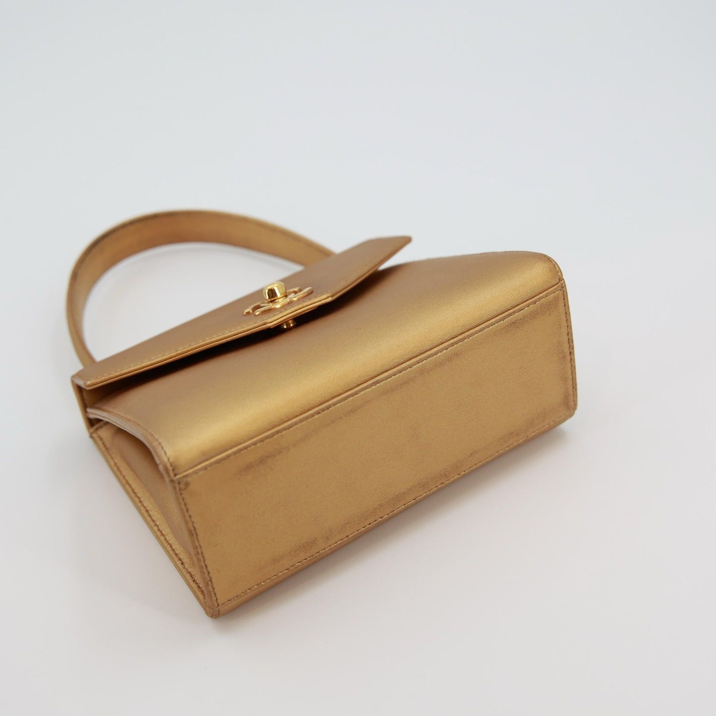 Vintage Chanel Gold Mini Kelly