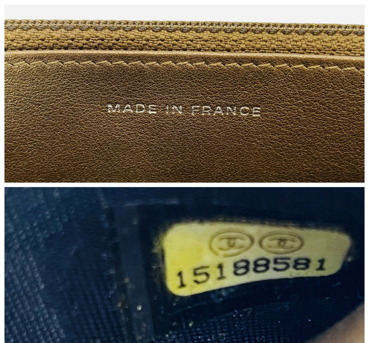 Chanel Caviar Bronze Metallic Double CC Wallet on Chain WOC