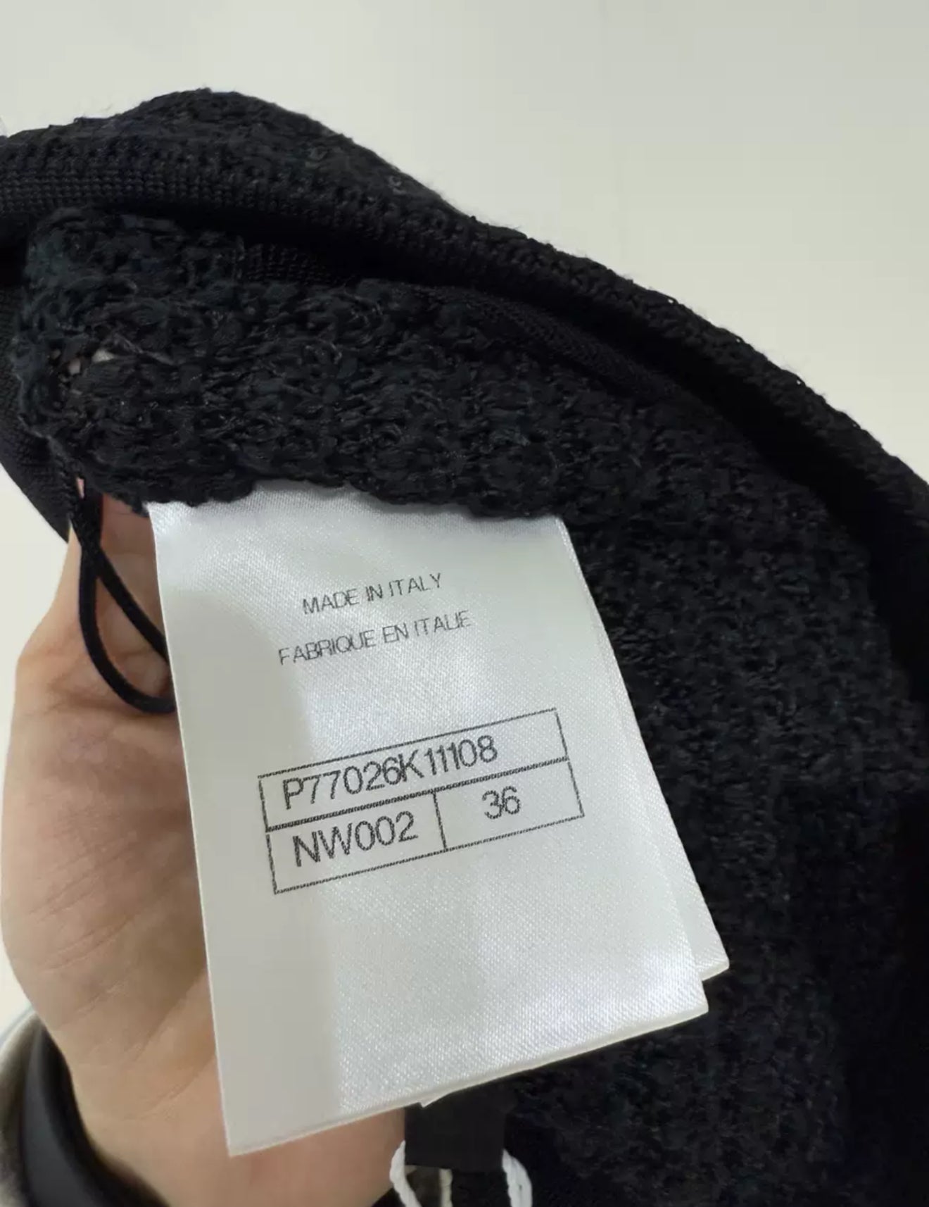 Chanel 24P black and white pants