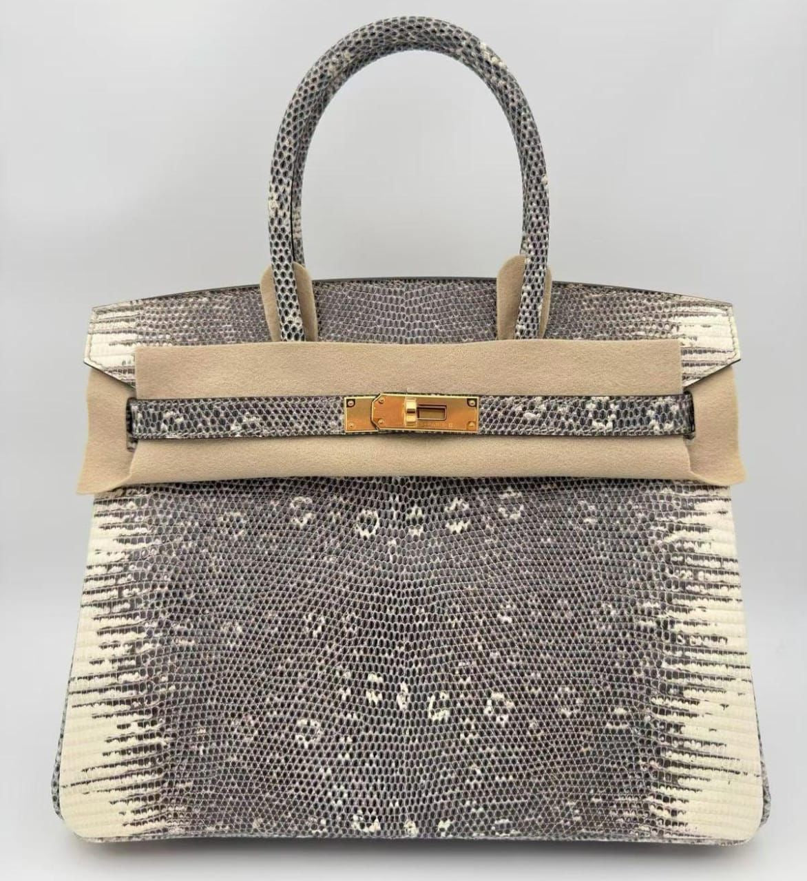 Hermès Birkin 30 Ombre Lizard Gold hardware