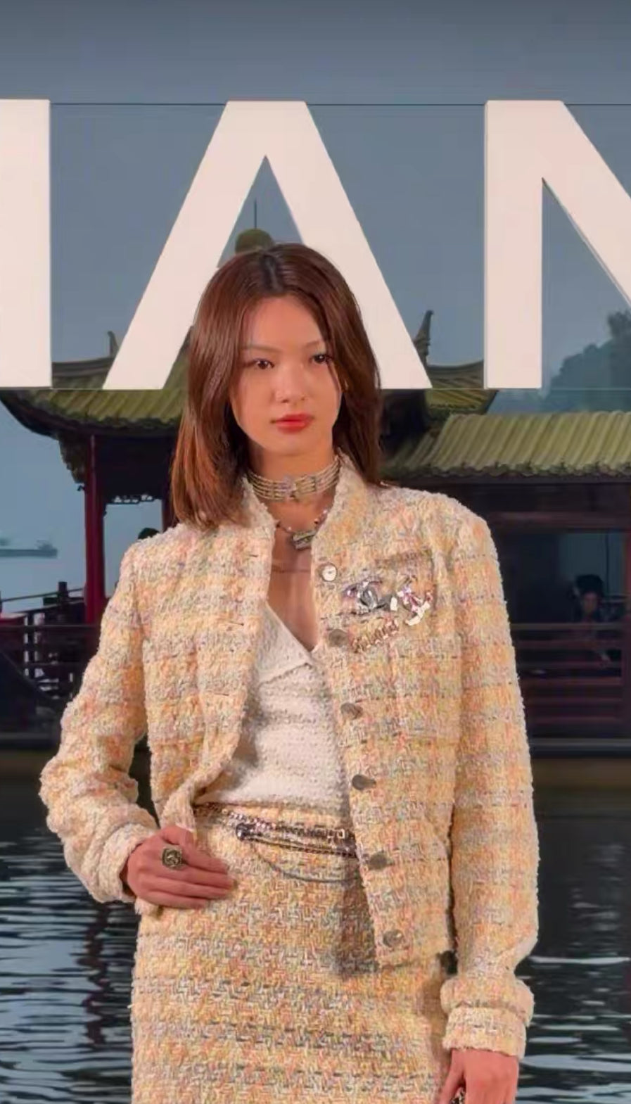 Chanel 25P Multicolor tweed jacket