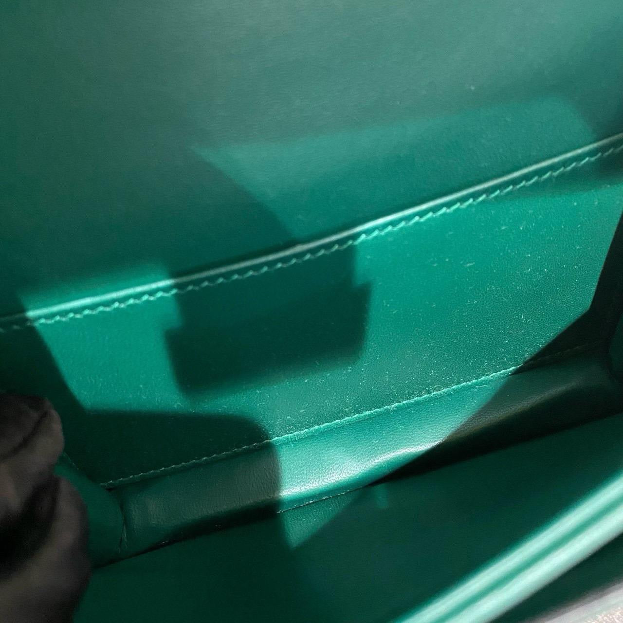 Hermès Constance 18 Vert Emeraude Alligator Mississippi Lisse Gold Hardware
