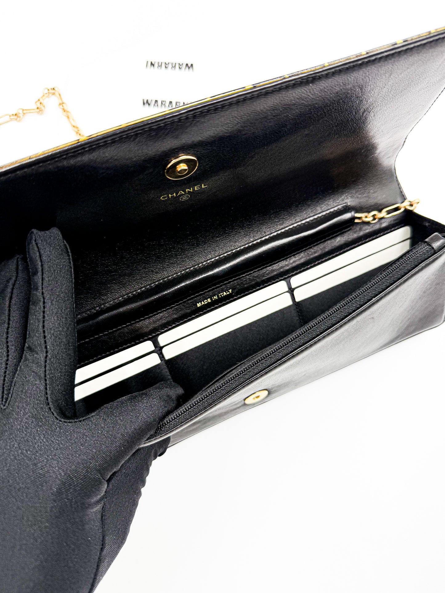 Chanel Pre Fall 2009 Paris Moscow Matryoshka Black Gold evening bag