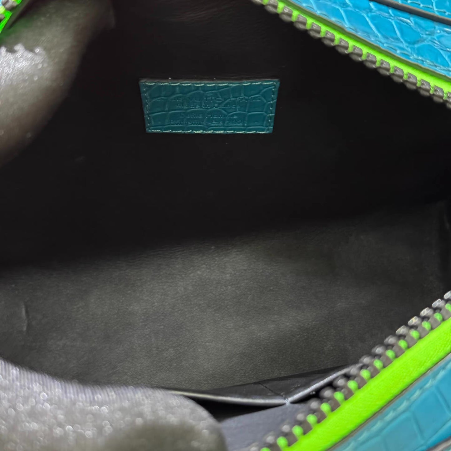 Louis Vuitton Blue Crocodile Soft Trunk Mini bag