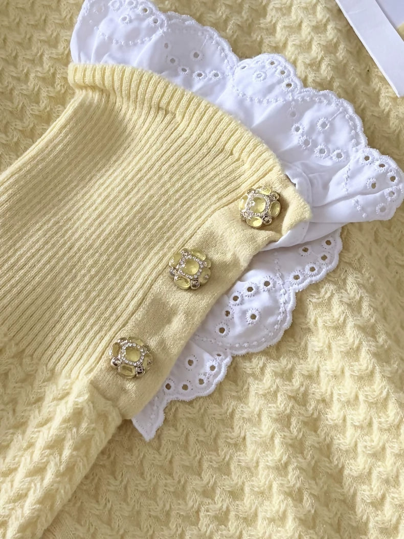 Chanel 24a Yellow Cashmere Sweater
