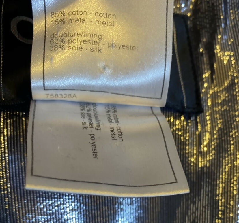 Chanel 06A Black Washed Velvet Bomber Biker Jacket Removable Chain Link Belt FR 48