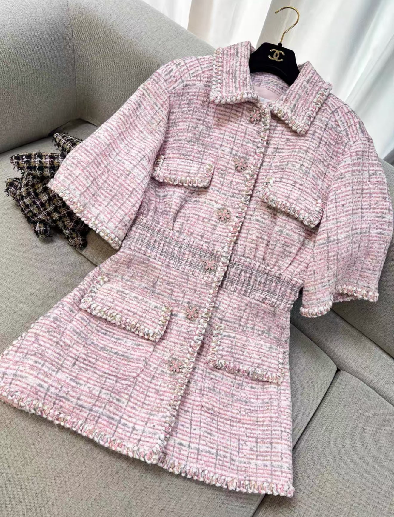 Chanel 19S pink tweed dress – Wararni.com